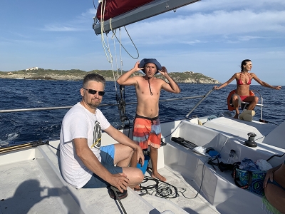 Soir&eacute;e catamaran autour des Embiez