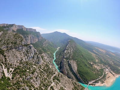 Vol en parapente dans les Gorges du Verdon