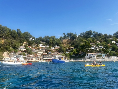 Randonn&eacute;e kayak sur le littoral au Pradet