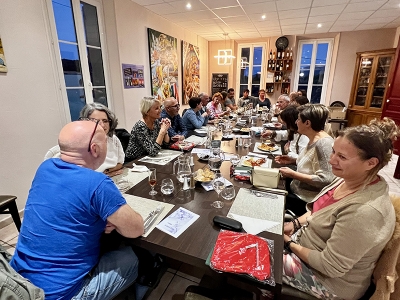 Repas pr&eacute;paratoire au voyage en &Eacute;cosse