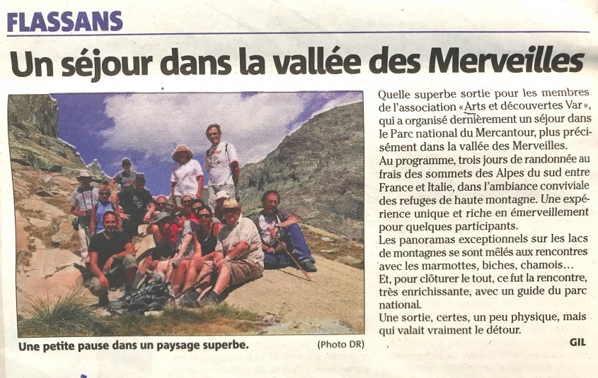 Un s&eacute;jour dans la vall&eacute;e des Merveilles