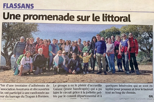 Rando PMR avec jo&euml;lette au Trapan