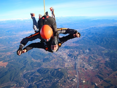 Saut tandem en parachute au Cannet