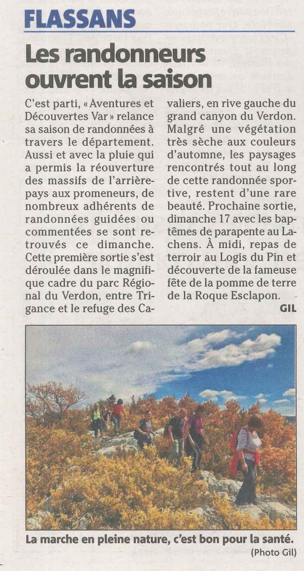 Les randonneurs ouvrent la saison
