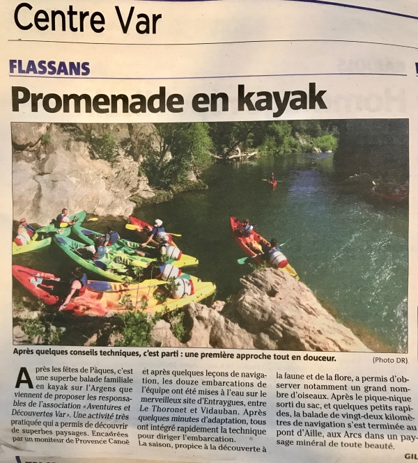 Promenade en Kayak