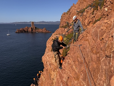 Via cordata sur le Cap Dramont