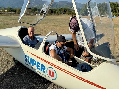 Bapt&ecirc;me de planeur en pays de Fayence