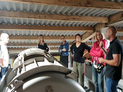 Soir&eacute;e des vendanges au Domaine des l'Aubr&eacute;gui&egrave;res