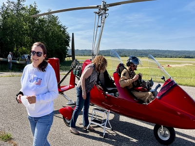 Vol en autogire au dessus du Verdon et des lavandes