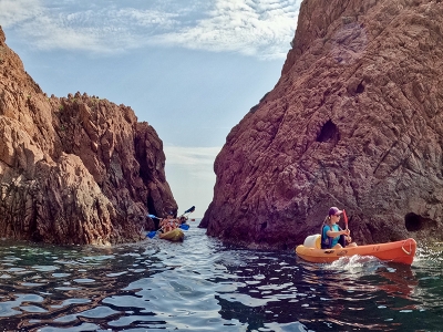 Randonn&eacute;e kayak au Cap Dramont &agrave; St Rapha&euml;l