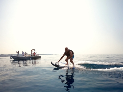 Matin&eacute;e glisse &agrave; Fr&eacute;jus avec Electro-Surf